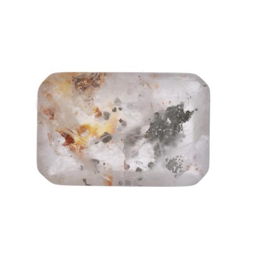 Unmounted rutilated topaz.