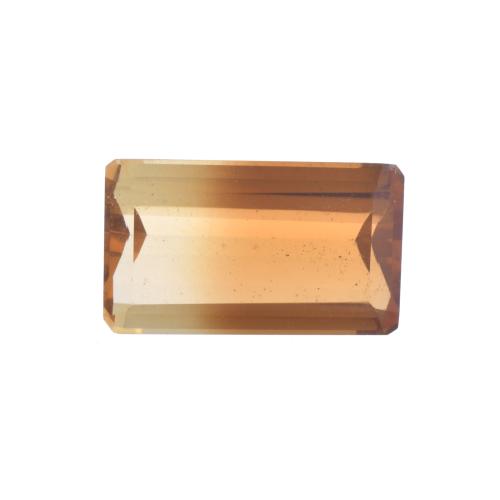 Unmounted two-coloured sapphire.