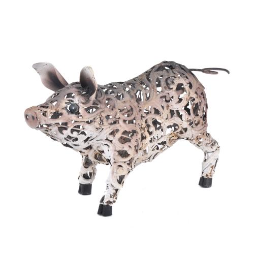 Figura de jardín en forma de cerdo, siglo XX. 