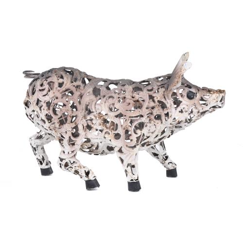 Figura de jardín en forma de cerdo, siglo XX. 