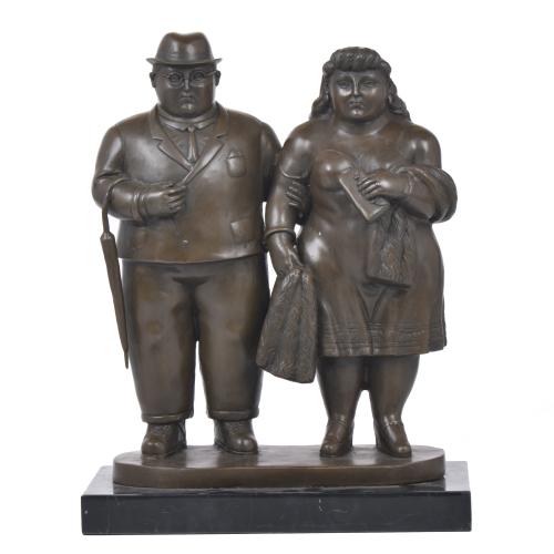 SIGUIENDO MODELOS DE FERNANDO BOTERO (1932 - 2023). "Pareja".