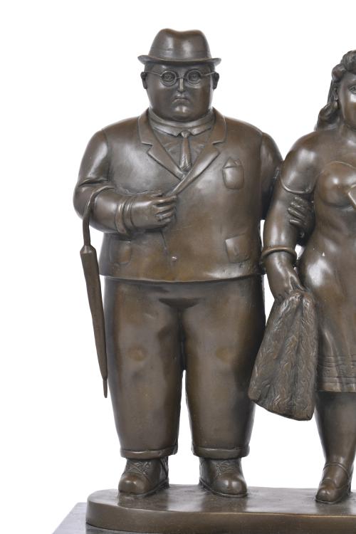 SIGUIENDO MODELOS DE FERNANDO BOTERO (1932 - 2023).  "Parej