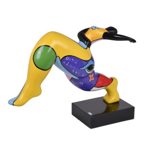 SIGUIENDO MODELOS DE NIKI DE SAINT PHALLE (1930 - 2002).  "Bailarina". 