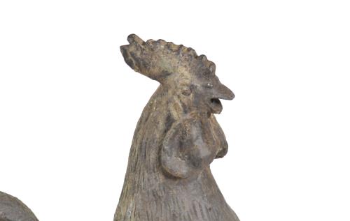 Garden figure in the shape of a rooster, 20th century.