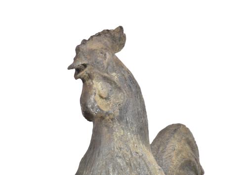 Garden figure in the shape of a rooster, 20th century.