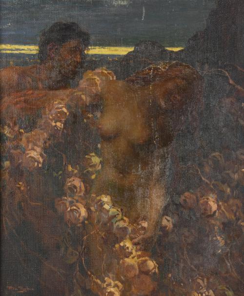 ALBERTO PLA I RUBIÓ (1867-1937). "Desnudo femenino".
