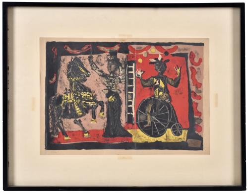 ANTONI CLAVÉ (1913-2005) "Le Cirque", circa 1949.