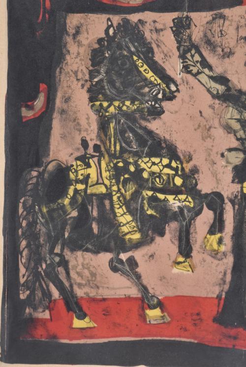 ANTONI CLAVÉ (1913-2005) "Le Cirque", circa 1949.