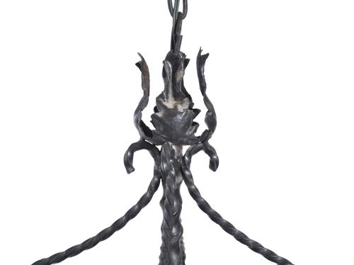 Conjunto de farol de techo y pareja de apliques Modernistas