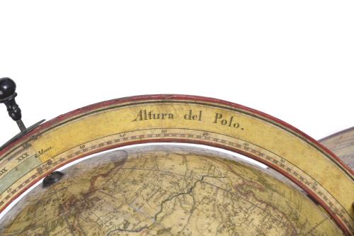 ANTONIO MONFORT. Globo terráqueo, 1825.