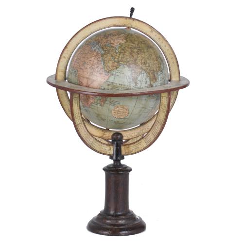 FAUSTINO PALUZÍE (1833 - 1901). Globe, 1872.