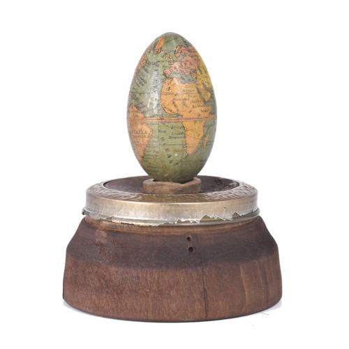 Egg-shaped globe, after 1870.