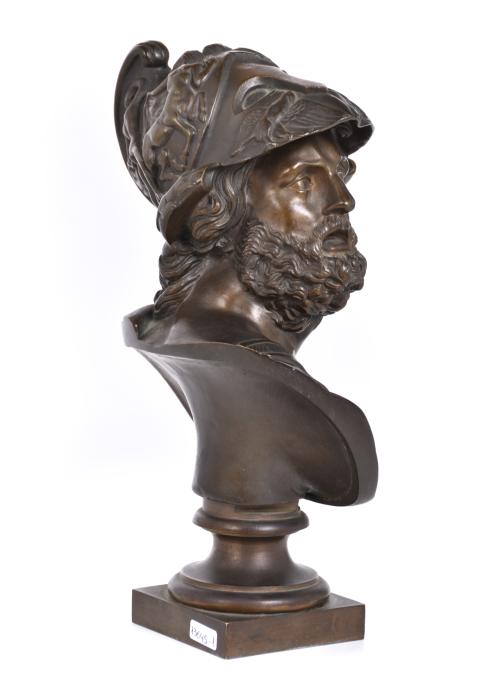 ESCUELA FRANCESA, SIGLO XIX.  “Busto de Áyax”, Grand Tour, 