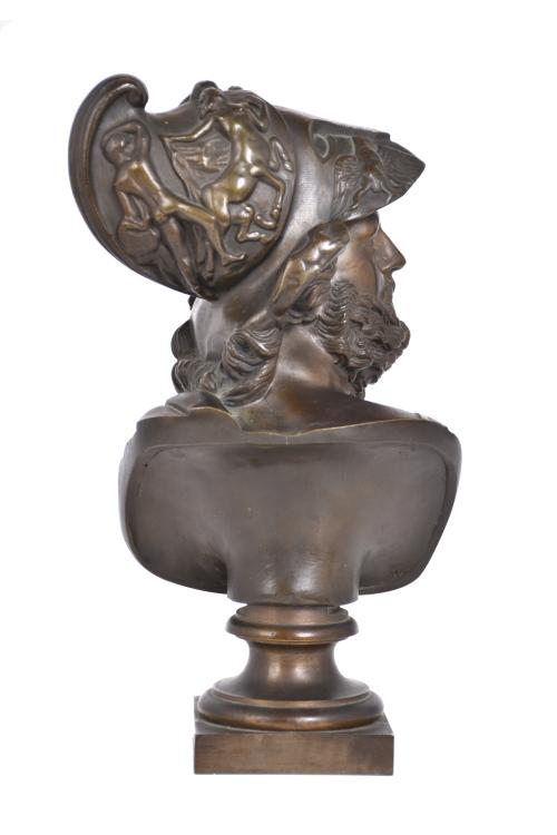 ESCUELA FRANCESA, SIGLO XIX.  “Busto de Áyax”, Grand Tour, 