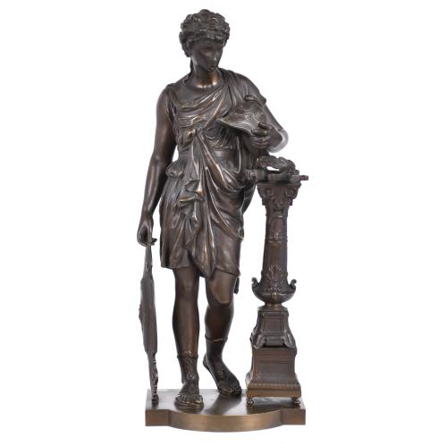 SIGUIENDO MODELOS DE HENRY ÉTIENNE DUMAIGE (1830 – 1888). “Joven Romano”, siglo XX.