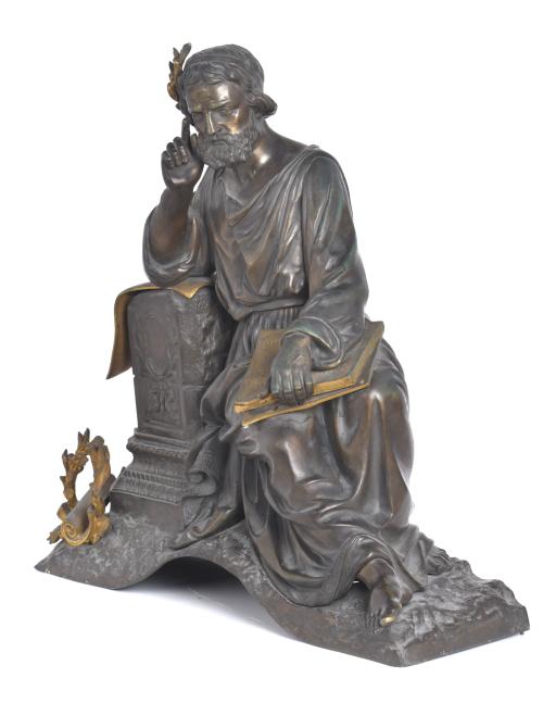 ESCUELA FRANCESA, SIGLO XIX. “Filósofo griego” Napoleón III