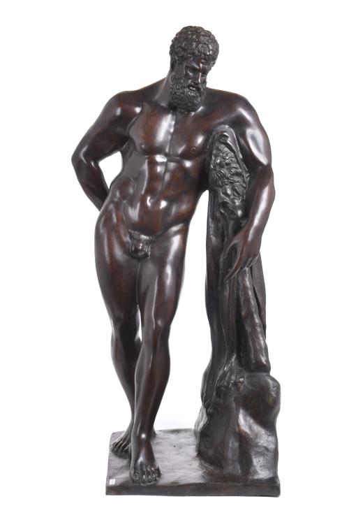 ESCUELA ITALIANA, SIGLO XIX.  “Hércules de Farnesio”, Grand