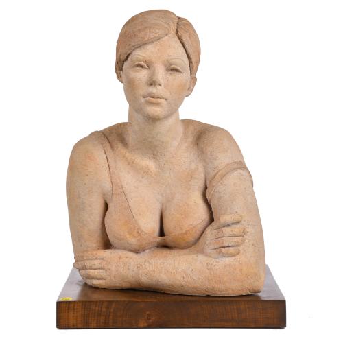 SALVADOR MAÑOSA (1945 - 2022). "Busto femenino". 