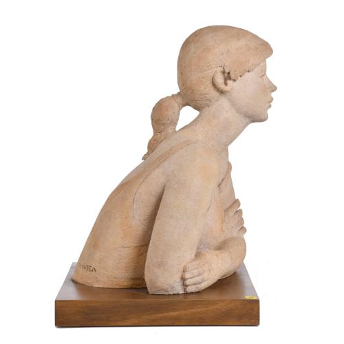 SALVADOR MAÑOSA (1945 - 2022). "Busto femenino". 