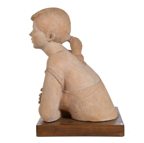SALVADOR MAÑOSA (1945 - 2022). "Busto femenino". 