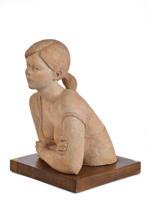SALVADOR MAÑOSA (1945 - 2022). "Busto femenino". 