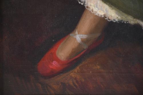 LLUÍS MUNTANÉ MUNS (1899-1987). "Dama con rosa".