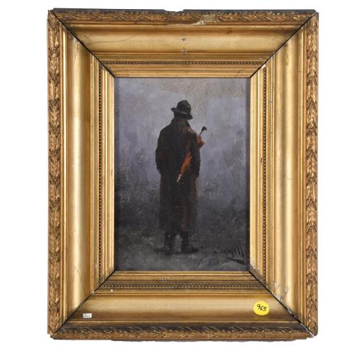 MODEST URGELL I INGLADA (1839-1919). "Figura masculina con 