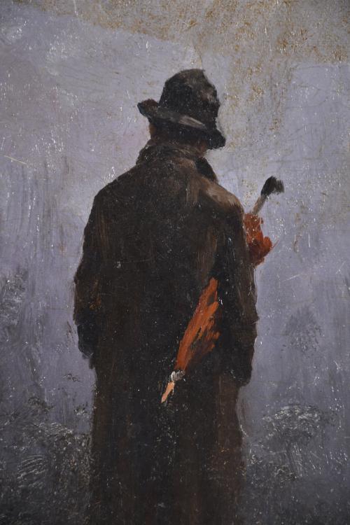 MODEST URGELL I INGLADA (1839-1919). "Figura masculina con 