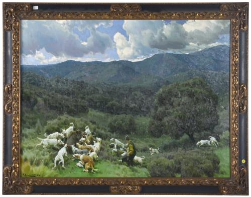 MIGUEL ACEVEDO (1947). "El agarre de un cochinillo", Sierra