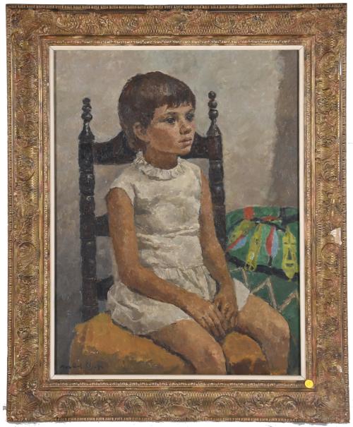 JOSEP MARIA MALLOL SUAZO (1910-1986). "Niña sentada".