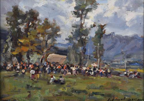 JOSE OLIVET LEGARES (1885-1956). "Romería".