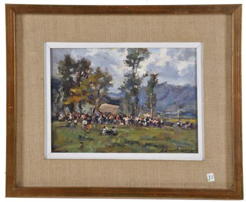 JOSE OLIVET LEGARES (1885-1956).  "Romería".