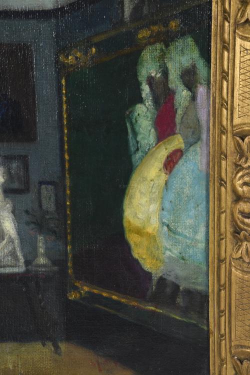 YAGO CESAR (1890-1975).  "Un ricón de mi estudio". 
