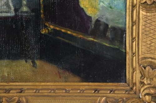 YAGO CESAR (1890-1975).  "Un ricón de mi estudio". 