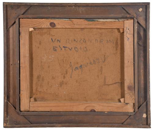 YAGO CESAR (1890-1975).  "Un ricón de mi estudio". 