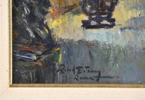 RAFAEL ESTRANY Y ROS (1884-1958). "Interior iglesia", Roma,