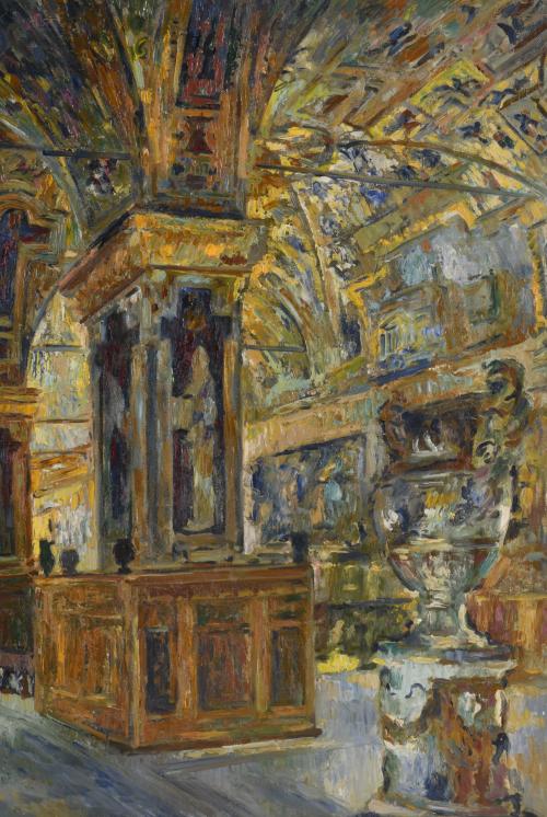 RAFAEL ESTRANY Y ROS (1884-1958). "Interior iglesia", Roma,