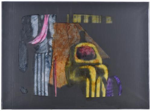 MARIO SCHIFANO (1934-1998).  "Ore 22:15, Maestri italiano del '900", 1970/71.