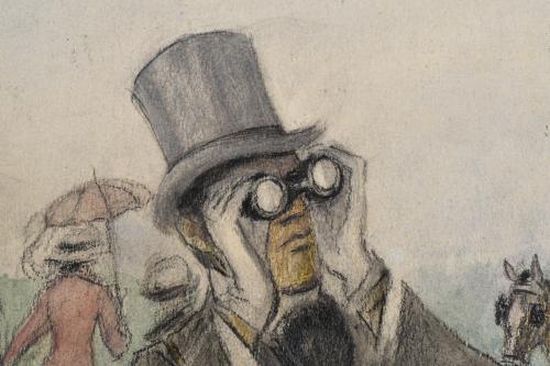 RICARD OPISSO (1880-1966). "Espectadores de la carrera de c