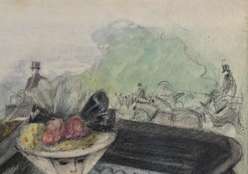 RICARD OPISSO (1880-1966). "Espectadores de la carrera de c