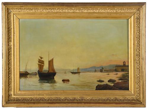 ESCUELA ESPAÑOLA, PPS. SIGLO XX. "Marina". 