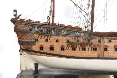 Maqueta del navío HMS Centurion, med. siglo XX. 