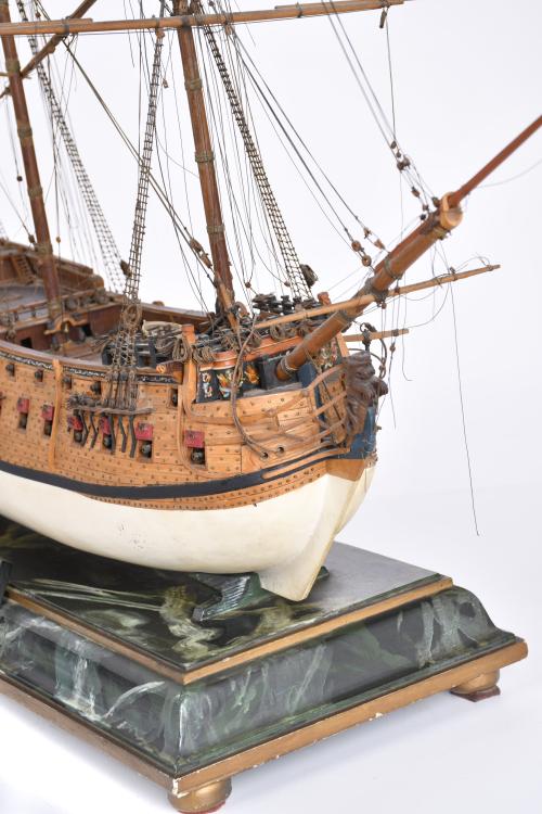 Maqueta del navío HMS Centurion, med. siglo XX. 