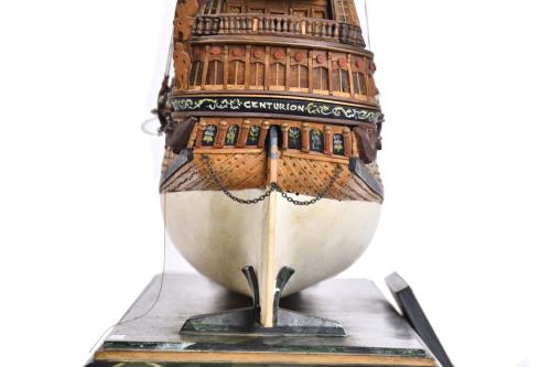 Maqueta del navío HMS Centurion, med. siglo XX. 
