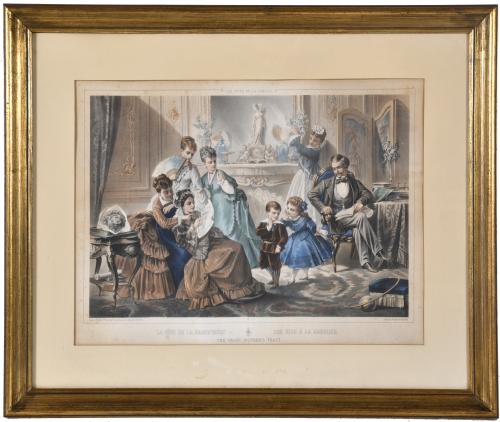 JOSEPHIN DUCOLLET (act.1846-1876).  "Les joies de la famill