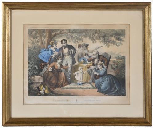 JOSEPHIN DUCOLLET (act.1846-1876).  "Les joies de la famill