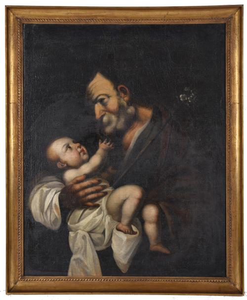 18TH CENTURY ITALIAN SCHOOL. &#39;Saint Joseph and Child&#39;.
