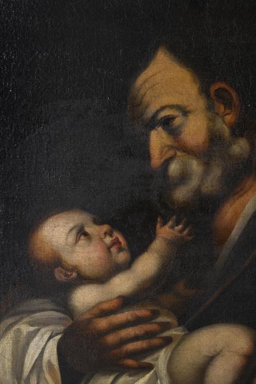 18TH CENTURY ITALIAN SCHOOL. &#39;Saint Joseph and Child&#39;.