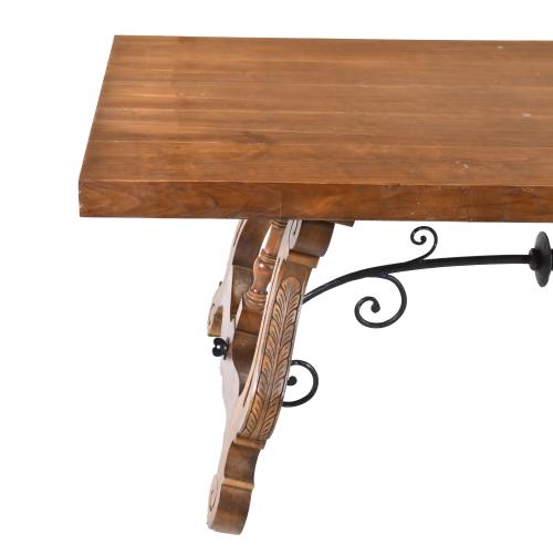Mesa con patas de lira, siglo XX. 