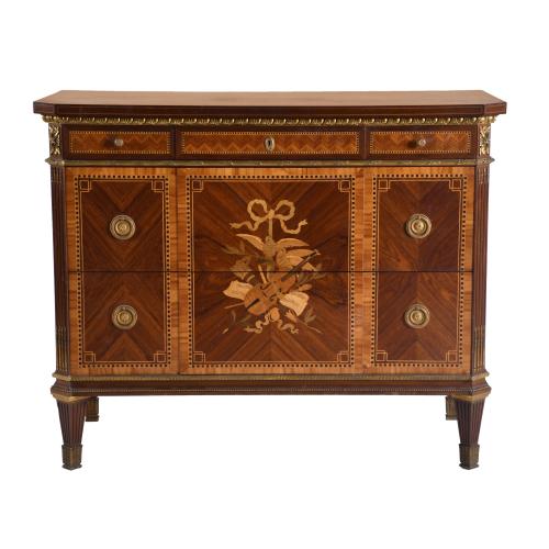 AFTER MODELS BY GEORG HAUPT (1741–1784). Gustavian-style chest of drawers, 1897 - 1936.